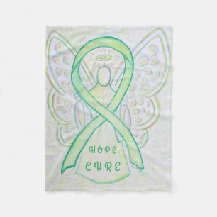 Limon Awareness Ribbon Hope Cure Angel Blanket Fleecedecke