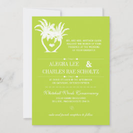 Limon Beach Palm Tree Zielscheibe Einladung