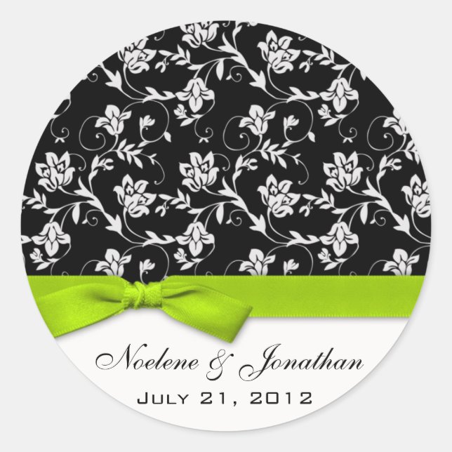 Limon Bow Wedding Blume Sticker (Vorderseite)