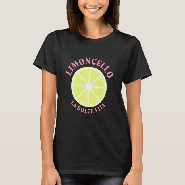 Limon Cello La Dolce Vita Summer Design T-Shirt (Vorderseite)