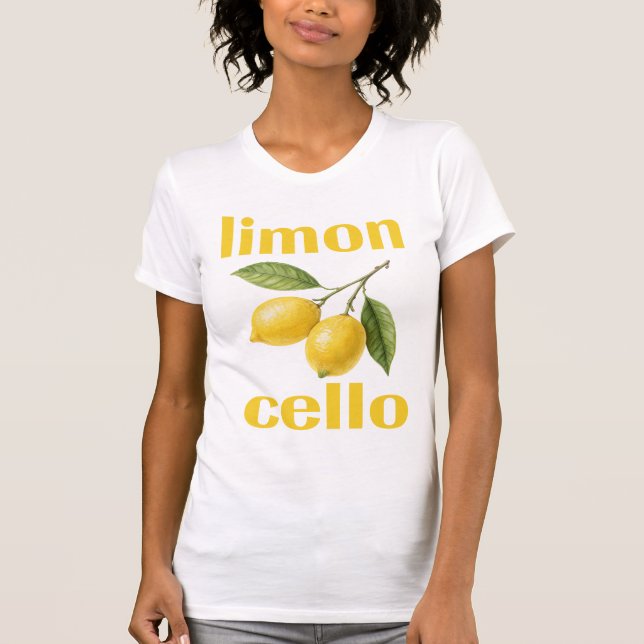 Limon Cello T-Shirt für Frauen und Männer (Vorderseite)