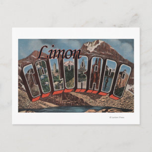 Limon, ColoradoGroße BuchstabenszenenLimon, CO Postkarte