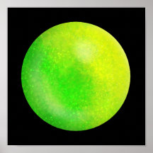 Limon Galaxy Orb - Limone und neongrüne Marmordruc