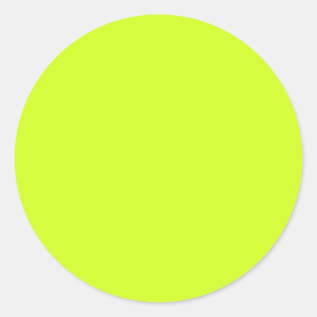 Limon gelb (Vollfarbe) Runder Aufkleber (Vorderseite)
