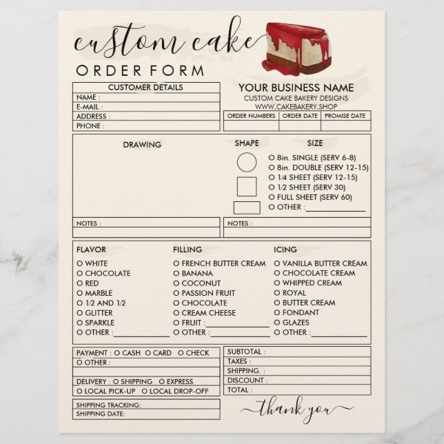 Limon-Gelbe Backkäse Bestellformular Flyer (Vorne)