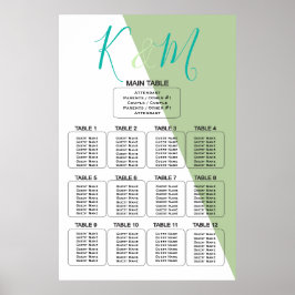 Limon geometrische Hochzeit Poster
