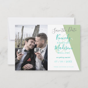Limon geometrische Hochzeit Save The Date