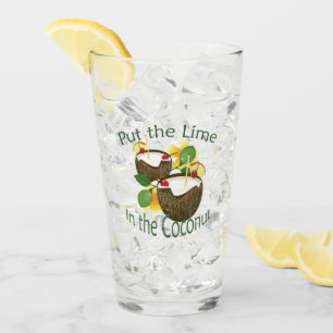 Limon im Kokospalmen Glas