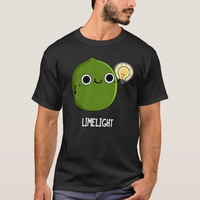 Limon-light Funny Fruit Limon Pun Dark BG T-Shirt (Vorderseite)