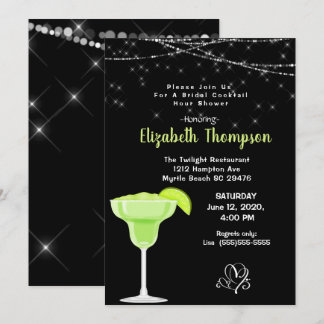 Limon Margarita Bridal Cocktail Dusche Einladung