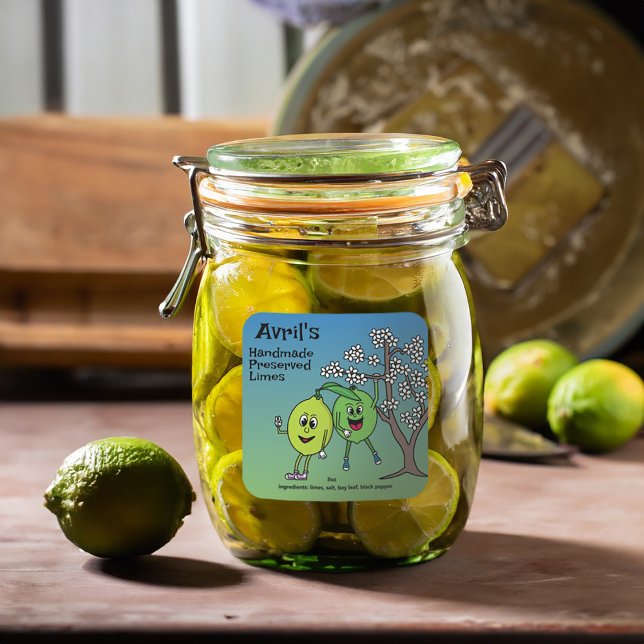 Limon Pals Funny Cartoon behält Curse und mehr Quadratischer Aufkleber (Von Creator hochgeladen)