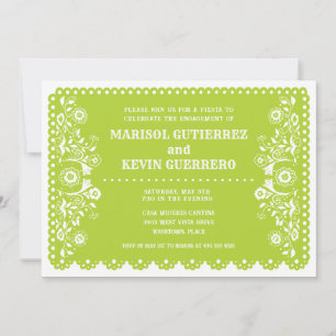 Limon Papel Picado Cinco de Mayo Engagement Party Einladung