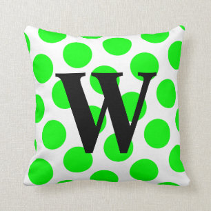 Limon Polka Dot Monogramm Kissen
