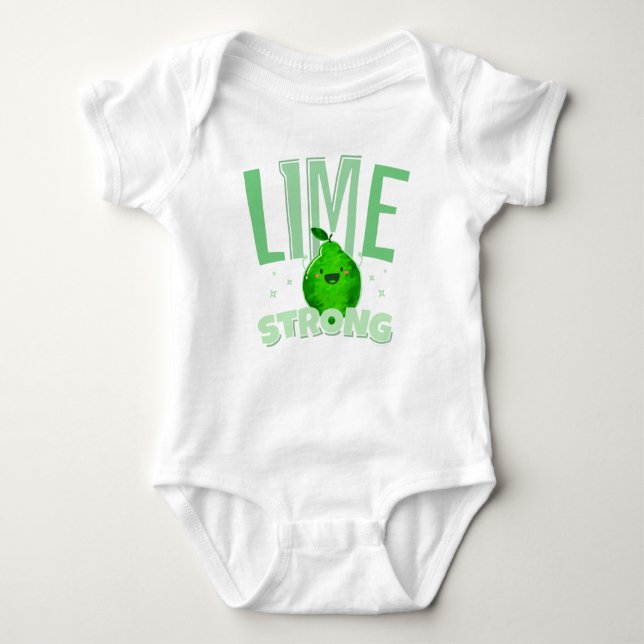 Limon Strong - Punny Garden Baby Strampler (Vorderseite)