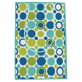 Limon- und Aqua-Bubble MCM-Geschenktasche Mittlere Geschenktüte