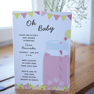 Limonade-Baby-Shower-Einladung Einladung