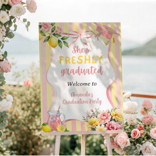 Limonade Frischgebackene Absolventin Abiturparty Poster