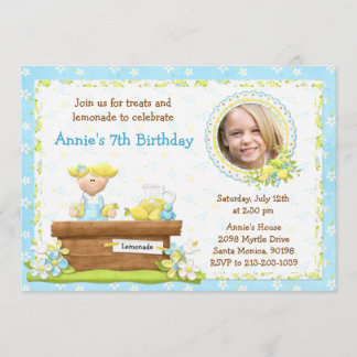 Limonade-Geburtstags-Party Einladung