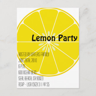 Limonade-Party Einladung