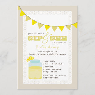 Limonade-Schlückchen und sehen Einladung