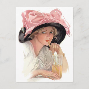 Limonade trinken postkarte