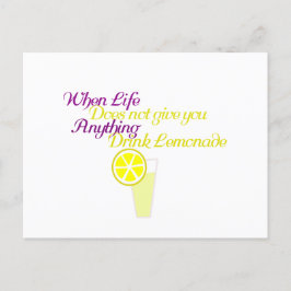 Limonade trinken postkarte