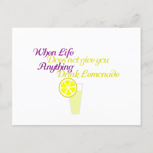 Limonade trinken postkarte