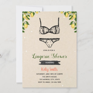 Limonade- und Lingerie-Party-Spritzereinladung Einladung