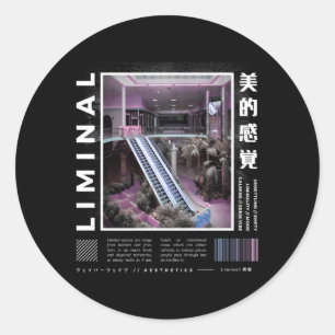 Limonade Vaporwave Ästhetik Kawaii Pastel G Runder Aufkleber