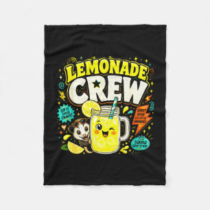 Limonaden-Crew lustige süße Kinder Limonadenstand Fleecedecke