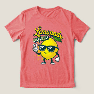 Limonaden-Team Lustiges Zitronenfrucht-Grafik Tri-Blend Shirt