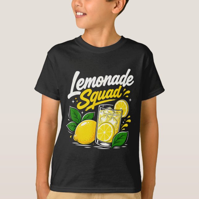 Limonaden-Trupp Sommer-Limonade-Trinker-Crew T-Shirt (Vorderseite)
