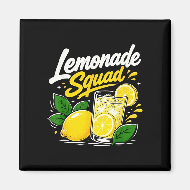 Limonaden-Trupp Sommer-Limonaden-Trinker-Crew Magnet (Vorne)