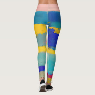 "Limonaden-Wiegenlied" Abstrakte Kunst Leggings