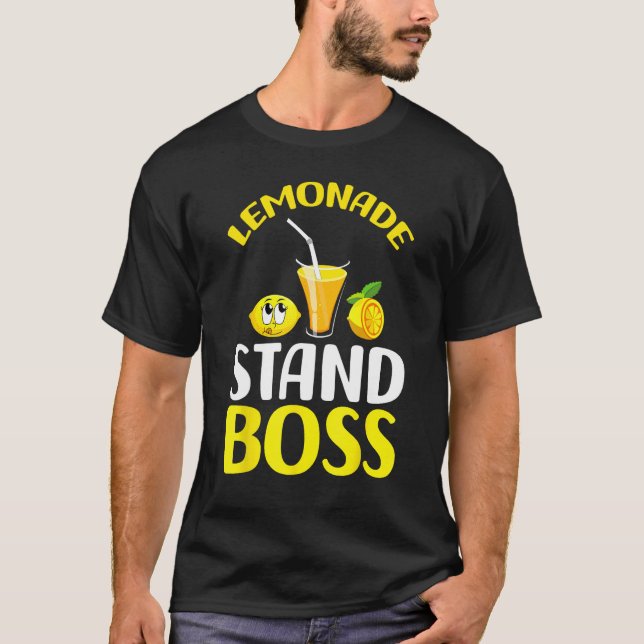Limonadenstand Chef Lustiger Limonade Sommer T-Shirt (Vorderseite)
