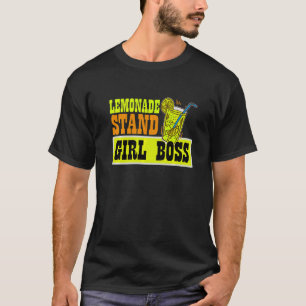 Limonadenstand Mädchen Chefin Zitronensaft Geschäf T-Shirt
