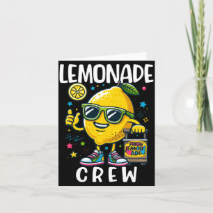 Limonadenstand-Squad-Sicherheitsmädchen-Boss-Kids Karte