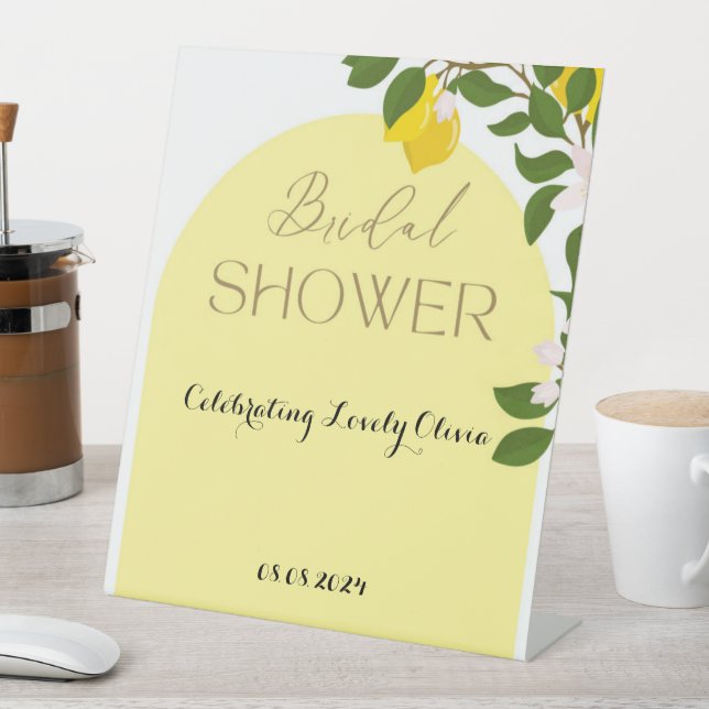 LIMONCELLO BRAUTPARTY WELCOME SIGN SOCKELSCHILD (In Situ)