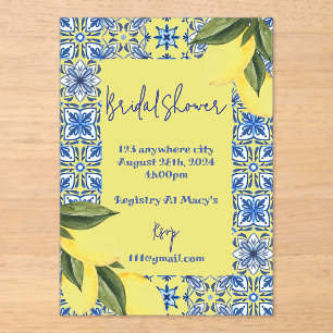 LIMONCELLO BRIDAL SHOWER INVITATION ACRYLEINLADUNGEN