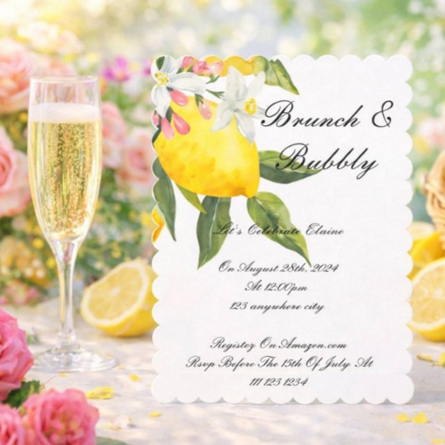 LIMONCELLO BRIDAL SHOWER INVITATION SAVE THE DATE (Von Creator hochgeladen)