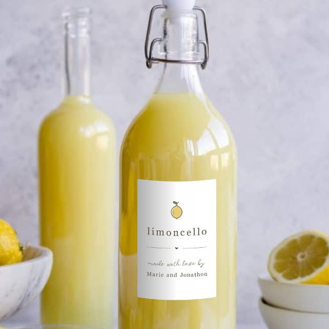 Limoncello-Geschenketikett Lebensmitteletikett (Von Creator hochgeladen)