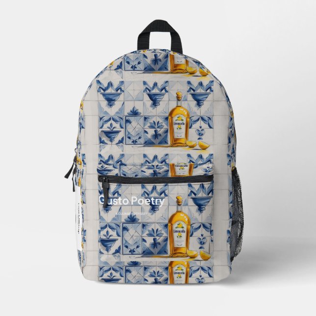 Limoncello Gusto Poetry Bedruckter Rucksack (Vorderseite)