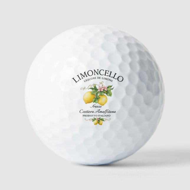 Limoncello Italien Amalfiküste Golfball (Vorderseite)