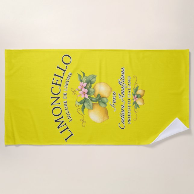 Limoncello Italien Amalfiküste Strandtuch (Vorderseite)