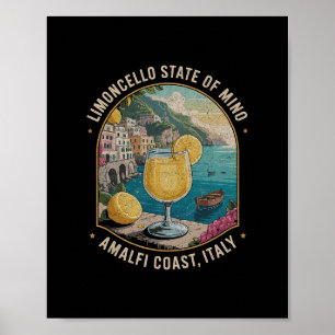 Limoncello Italien Vintage Erfrischender Zitronenu Poster