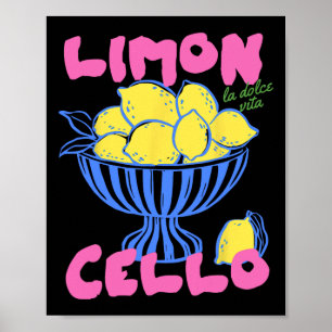 Limoncello Italien Zitronen Amalfi Küste Urlaub Re Poster