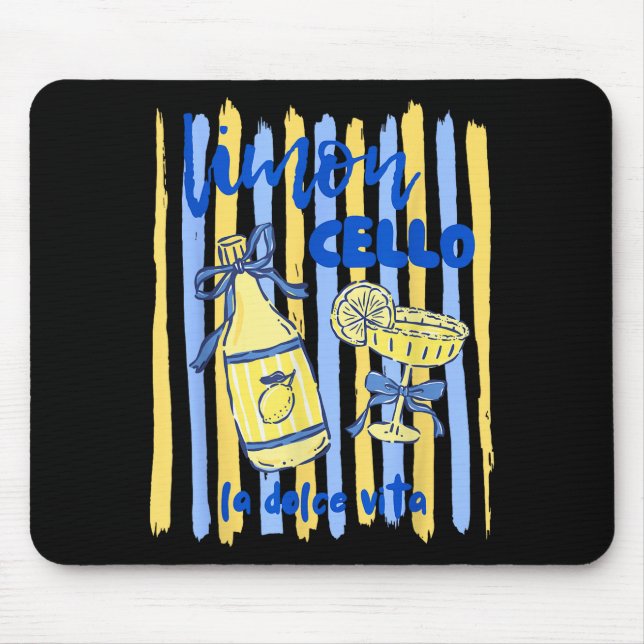 Limoncello la dolce vita Amalfiküste Zitrone Mousepad (Vorne)