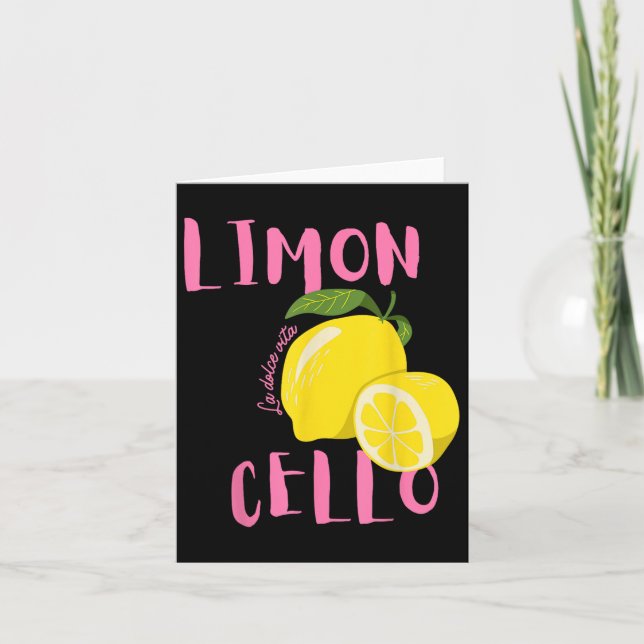 Limoncello La Dolce Vita Karte (Vorderseite)