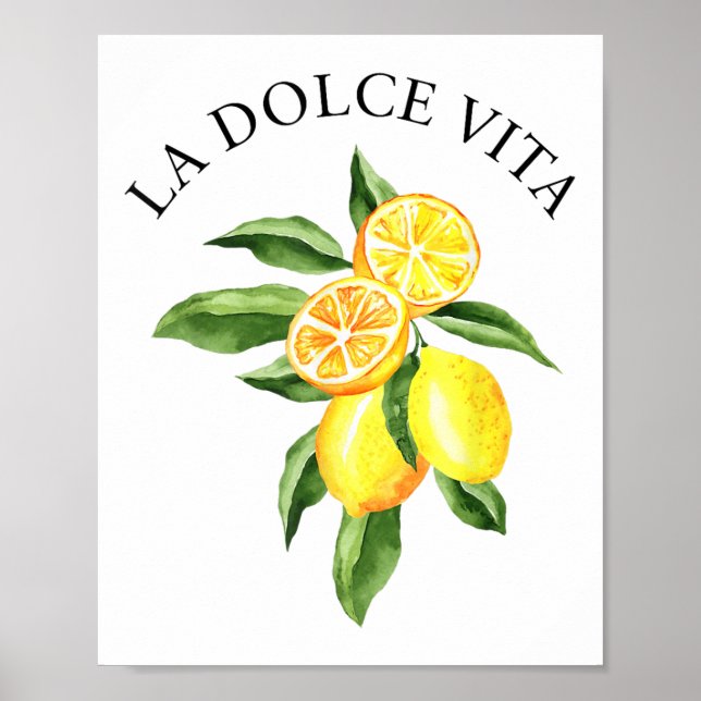 Limoncello La Dolce Vita Poster (Vorne)