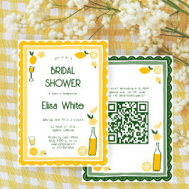 Limoncello Lemonade CUSTOM QR Brautparty Einladung